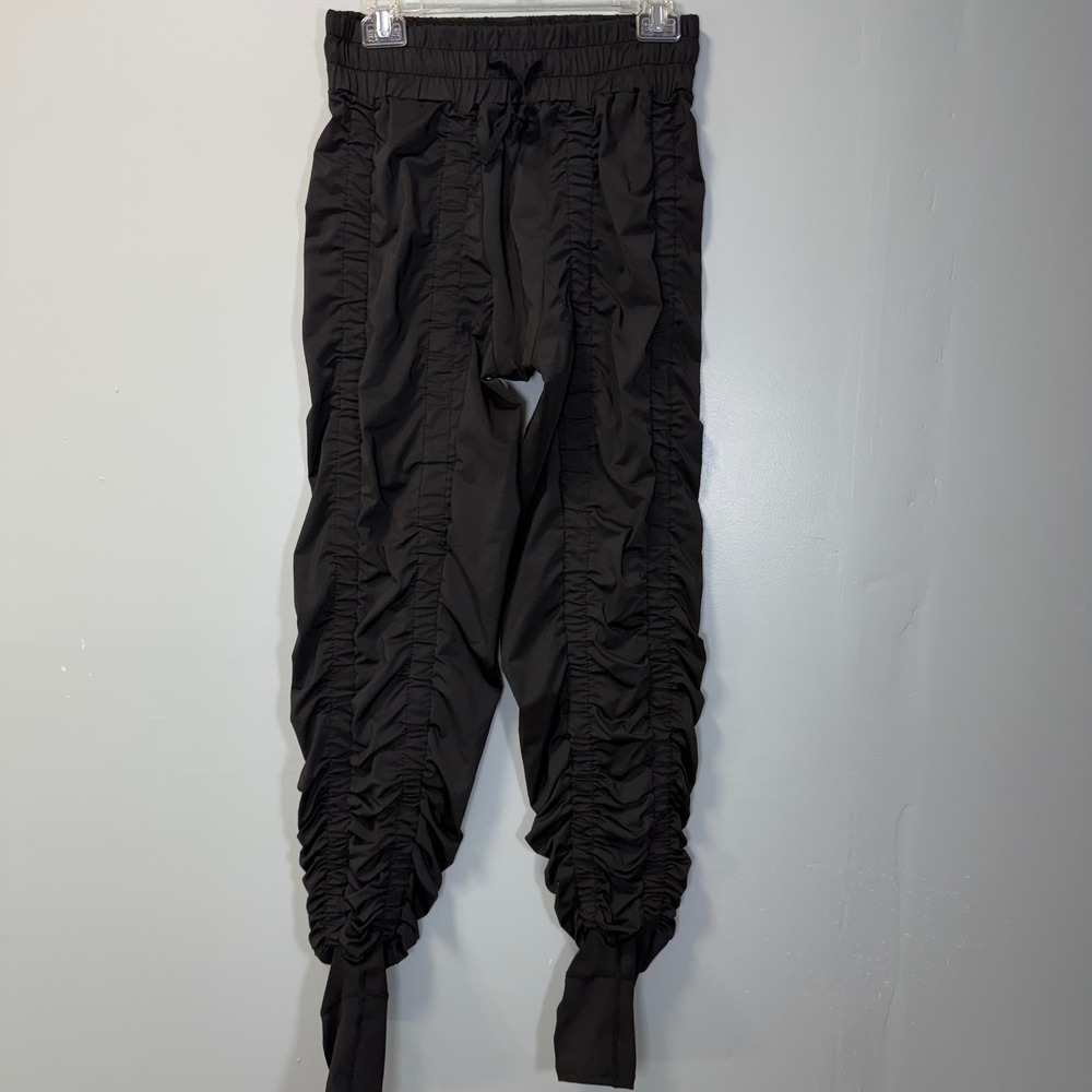 Agogie Women's Wearable Resistance Training Pants Black Ruched XXL